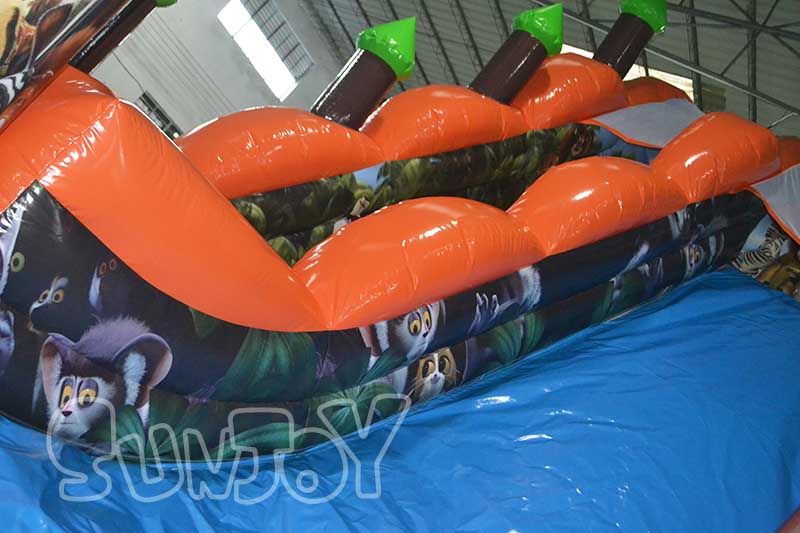 Madagascar inflatable slide lane