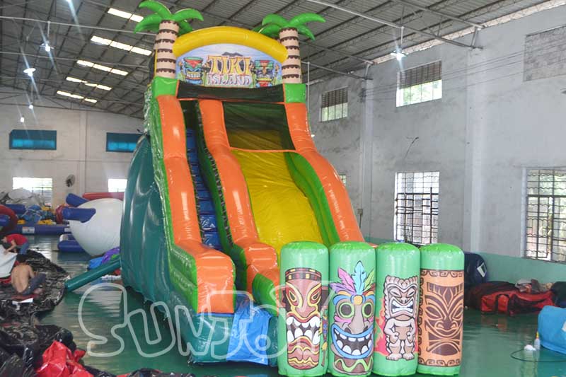 19' Tiki Island inflatable slide for sale