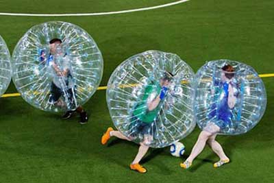 bubble soccer game