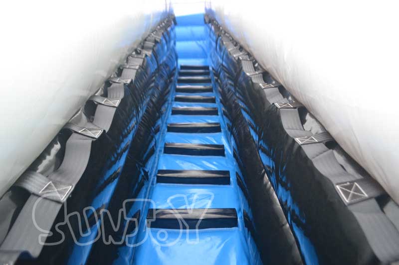 roller coaster slide climbing stair