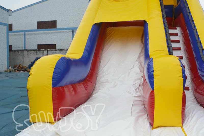 wide inflatable slide lane