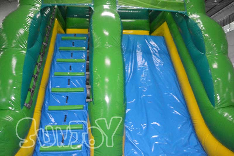 inflatable slide lane and climb stair