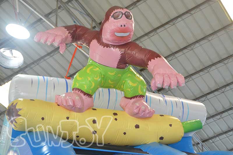 surfing gorilla inflatable model
