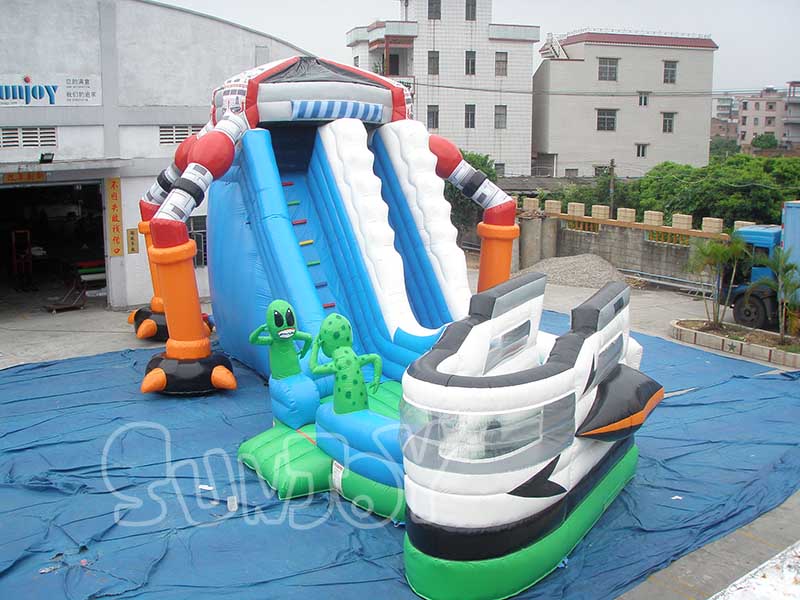 Alien UFO inflatable slide for sale