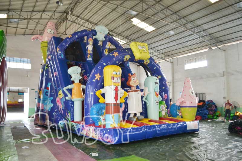 spongebob inflatable slide for sale