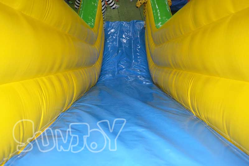 fun inflatable slide lane
