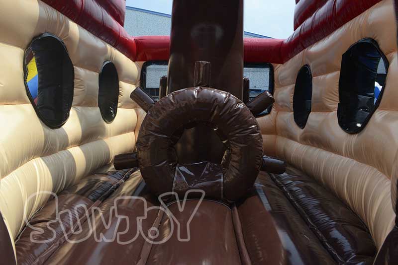 inflatable pirate ship bouncing area