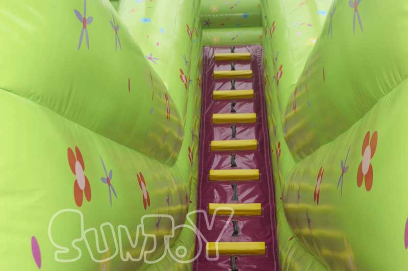 peppa pig theme inflatable slide climb step
