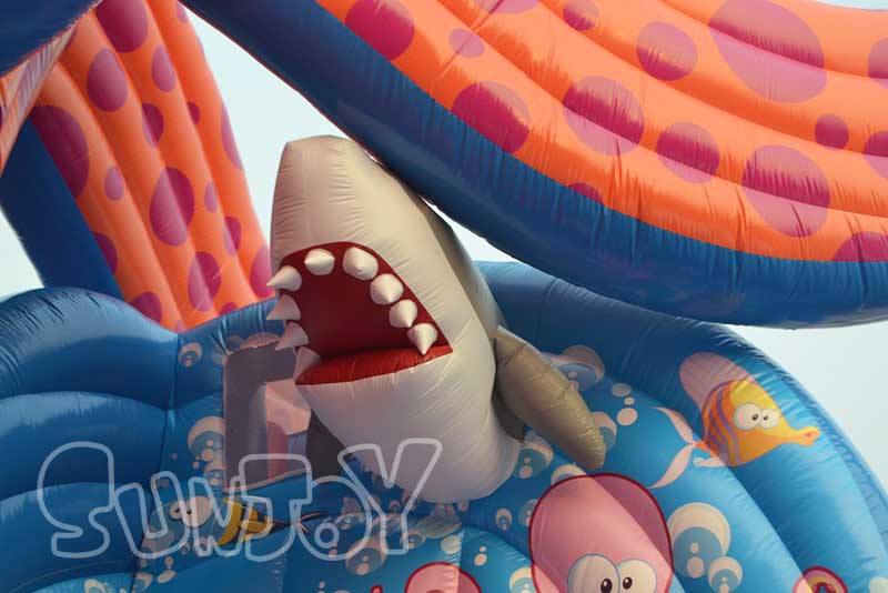 shark inflatable and mesh window