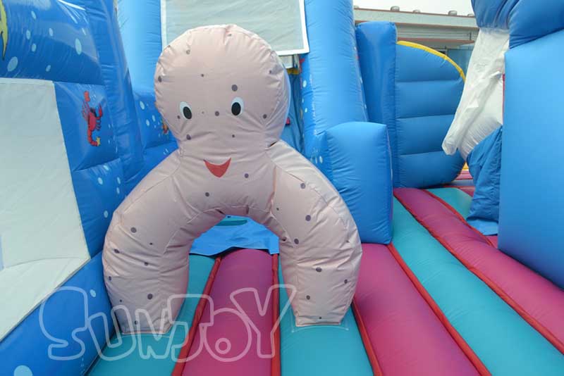 inflatable obstacle crawl game