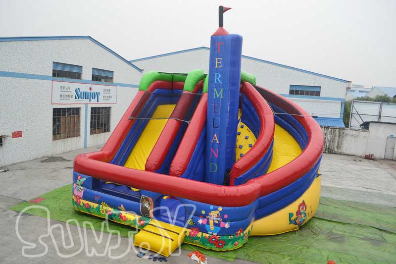double slide inflatable combo for sale