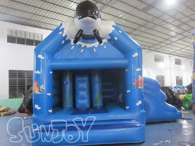 whale bounce house combo for sale