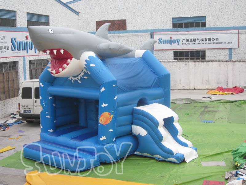 shark bounce house combo for sale