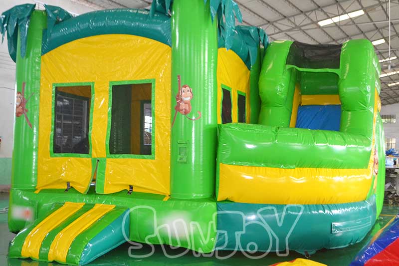 jungle theme inflatable bouncer