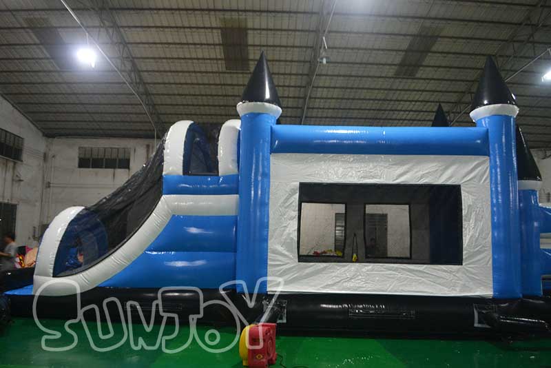 commercial bouncy castle with slide combo