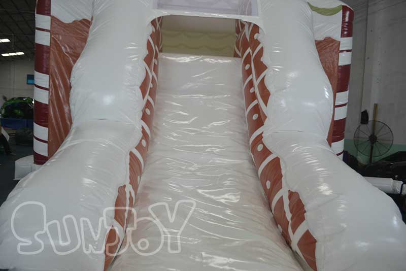 white inflatable slide lane