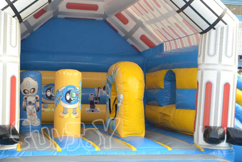 bounce area with obstacles