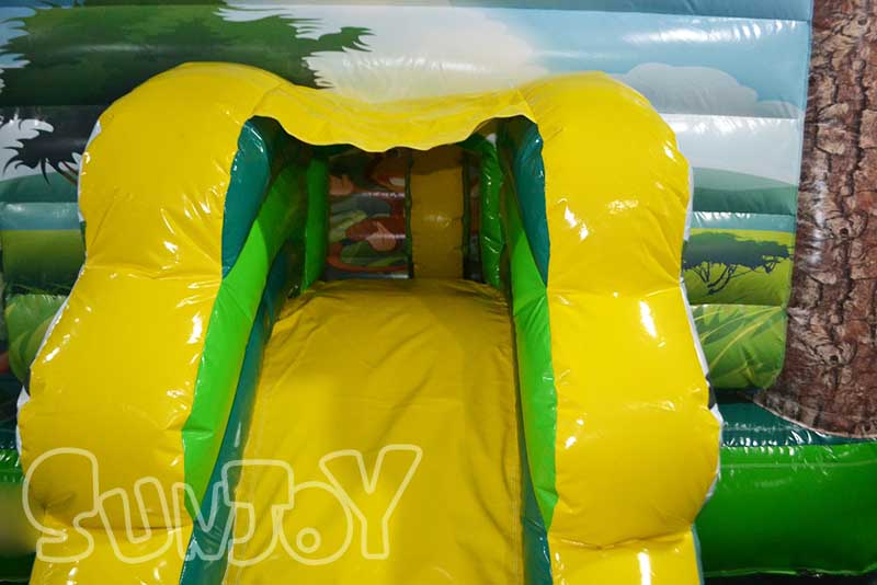 slide with yellow tarpaulin top