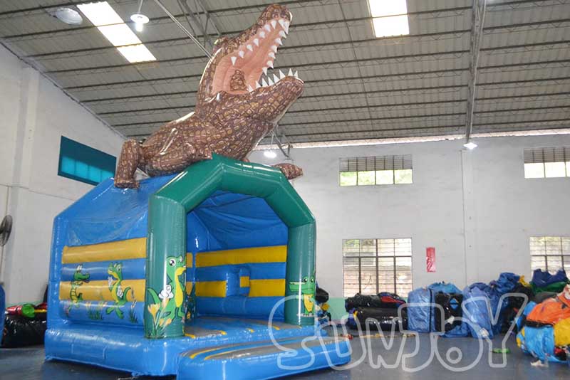 crocodile jumping house combo for kids