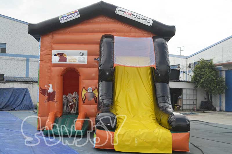 owl theme jump house combo for kids