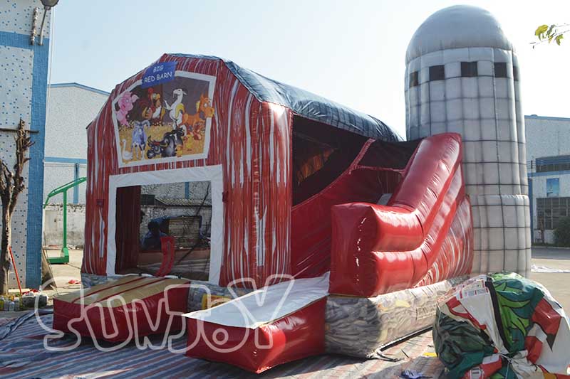 barn theme inflatable bouncer
