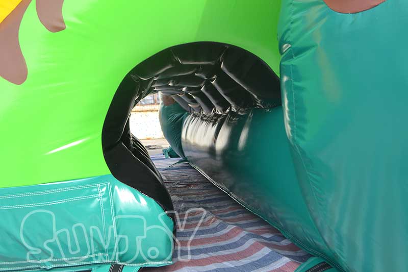 slide and bounce house connection