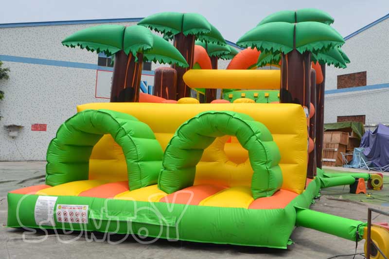 16m inflatable obstacle course bounce house