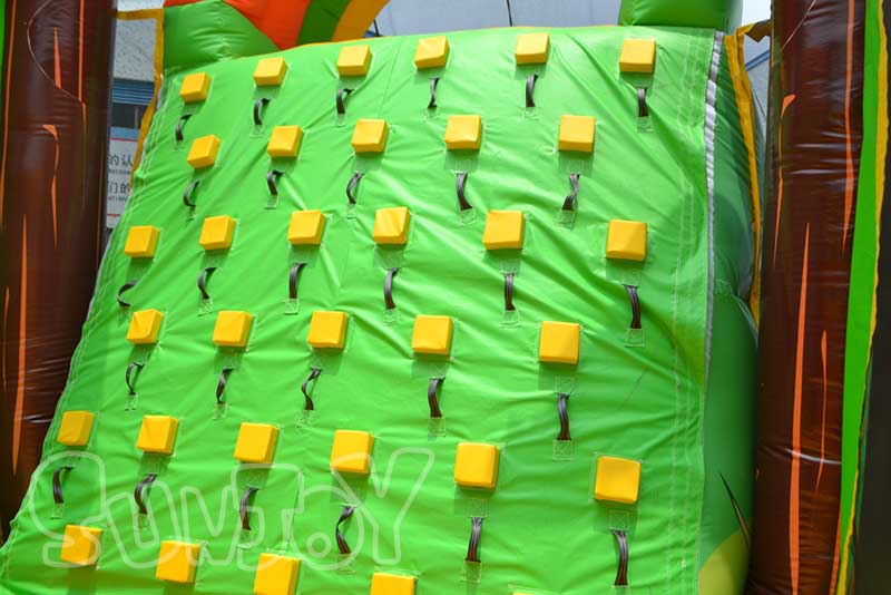 bright climbing wall