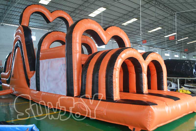 orange arches obstacle course bouncer
