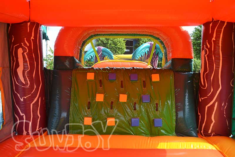 bounce house to second part obstacles