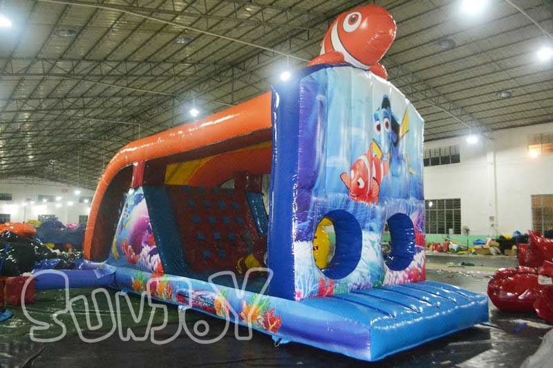 clownfish obstacle bouncy house combo