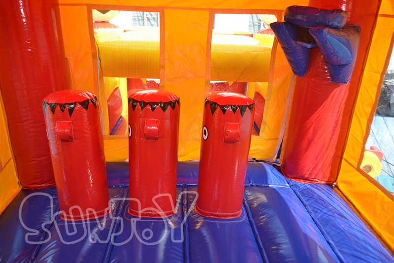 bounce house basketball hoop