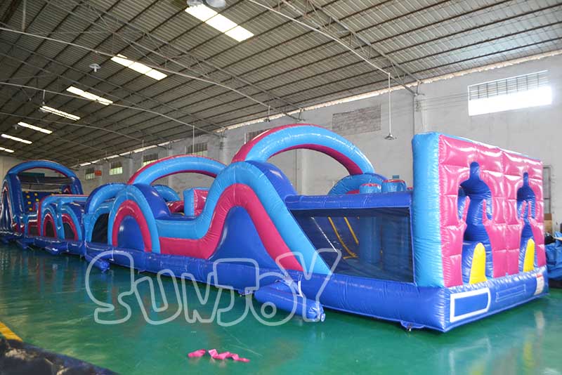 large inflatable obstacle course equipment
