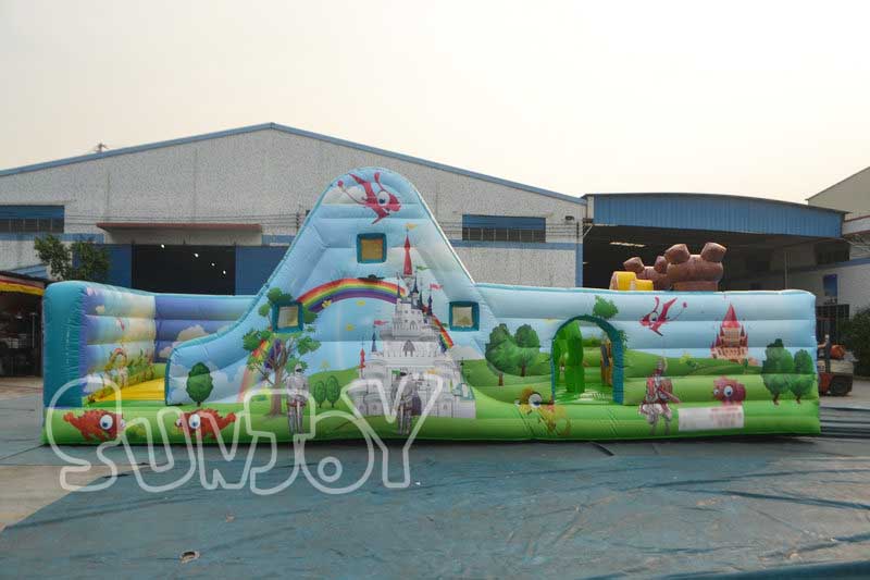 castle inflatable obstacle playground