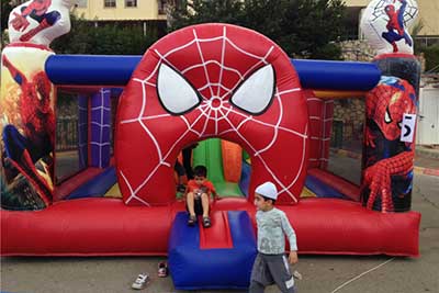 kids bouncy house with spiderman theme kids bouncy house with spiderman theme