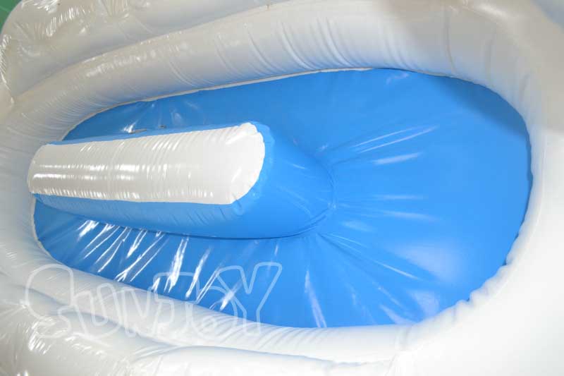swan inflatable boat inside detail