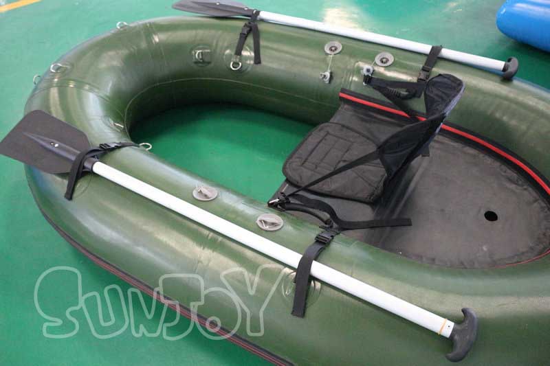 inflatable fishing boat half open bottom