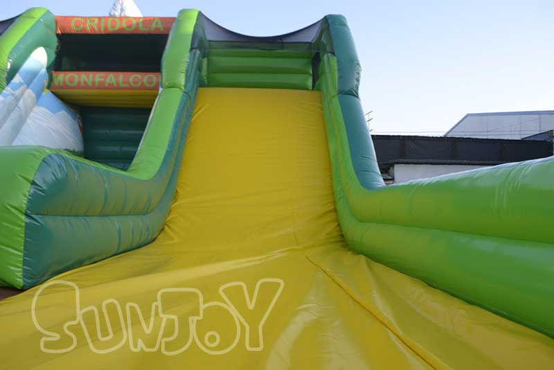 large inflatable slide lane