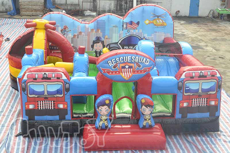 rescue squad inflatable playground for sale