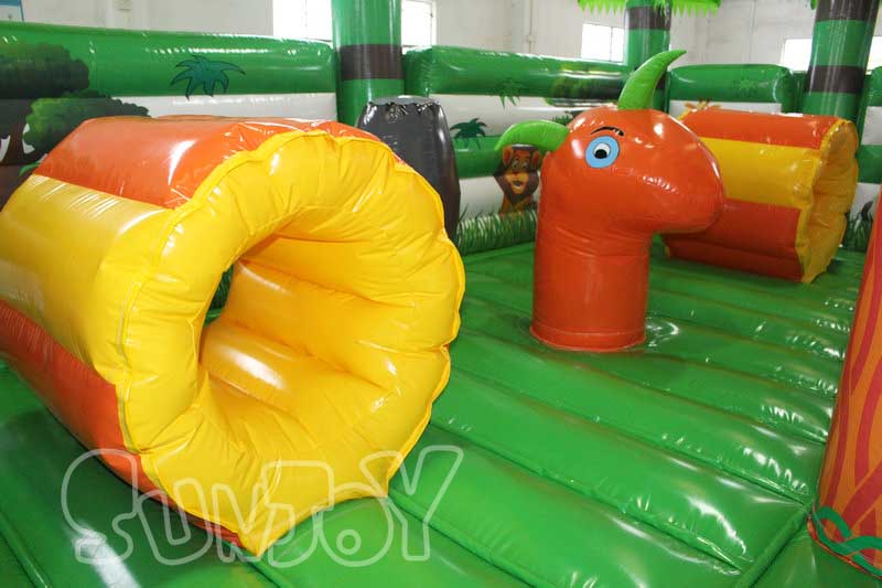 inflatable roller tunnels and obstacles