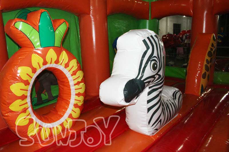 zebra inflatable obstacle