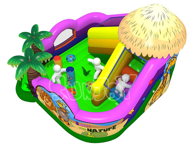 nature inflatable playground for kids