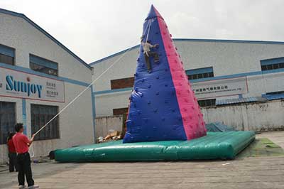 inflatable climbing wall game