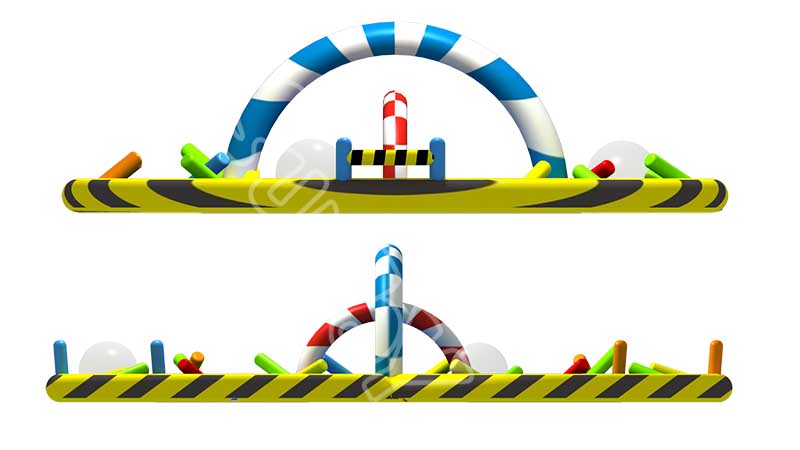 inflatable race track design drawing