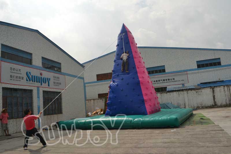 8m inflatable climbing wall