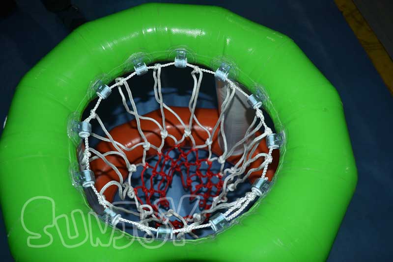 top side of inflatable basketball hoop