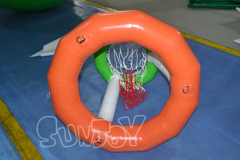 bottom of inflatable basketball hoop