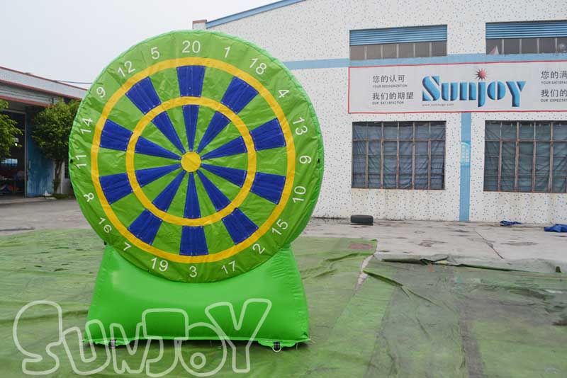 green design inflatable dart board