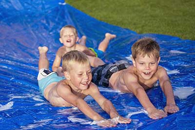 slippery slip and slide for kids