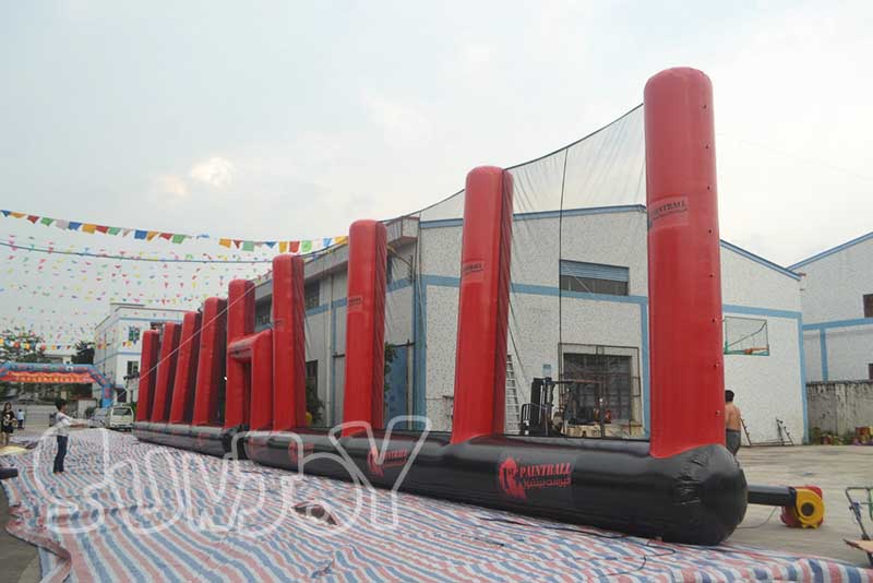 inflatable paintball netting